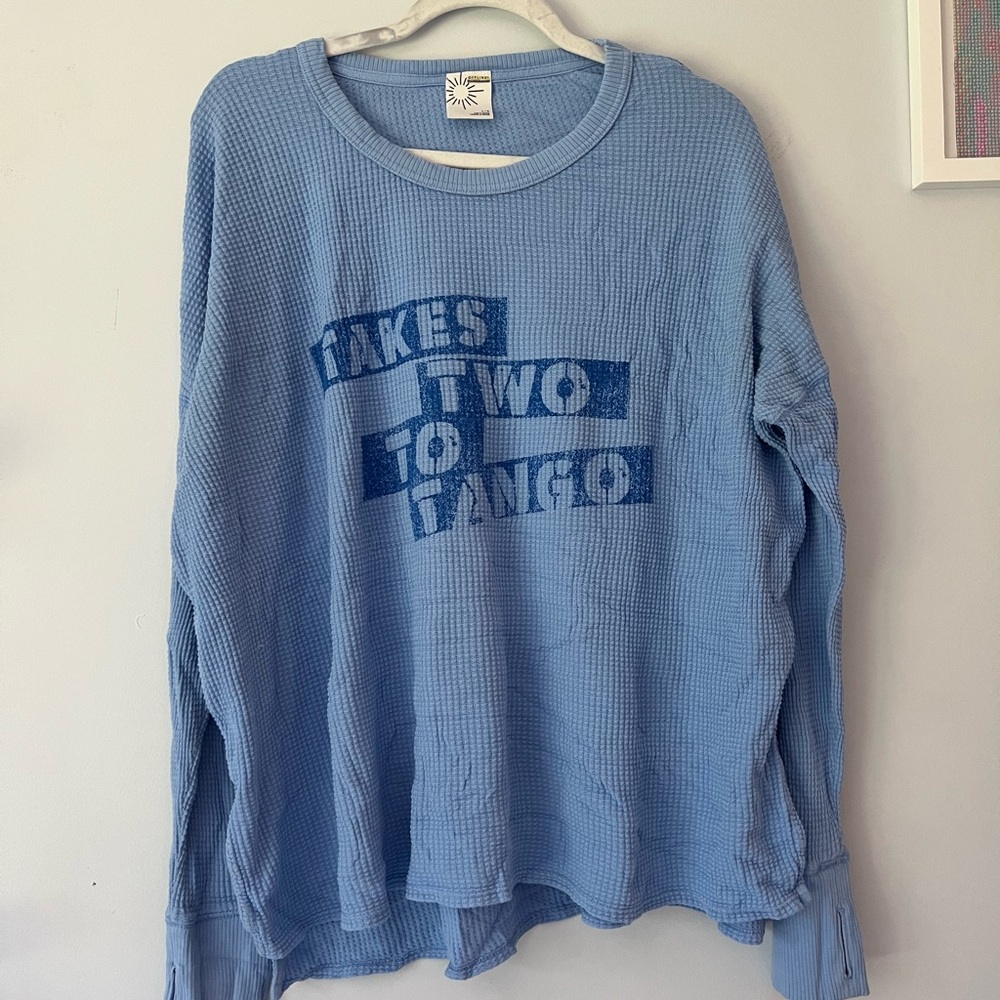 Aerie Offline Waffle Knit Long Sleeve